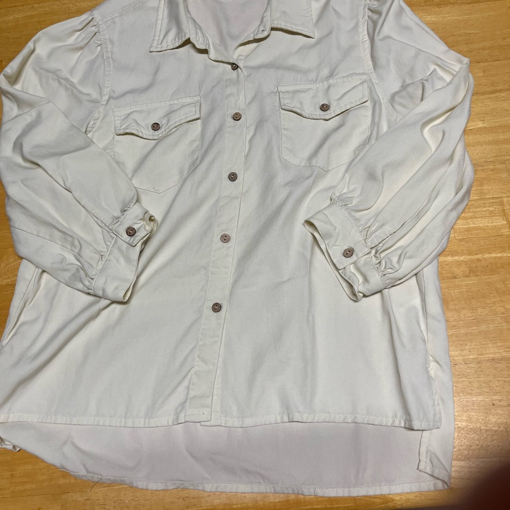 Oat New York Cream Button Down Shirt
